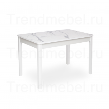 Стол раздвижной ГРАНД-С 100 (мрамор белый)