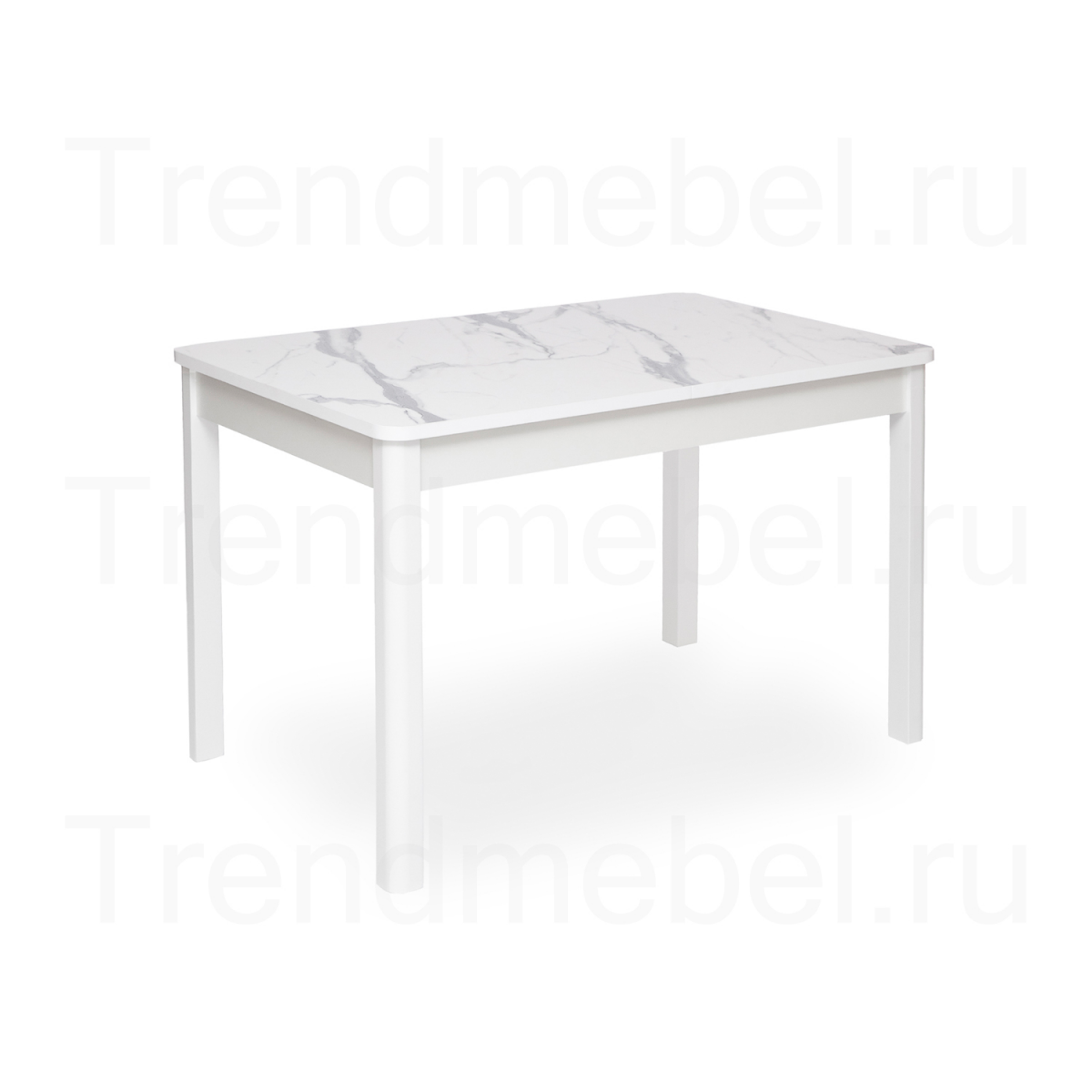 Стол раздвижной ГРАНД-С 100 (мрамор белый)