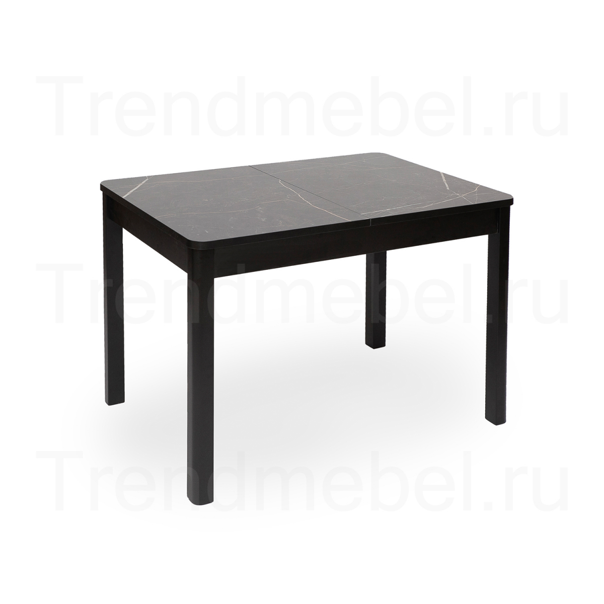 Стол раздвижной ГРАНД-С 100 (мрамор черный)